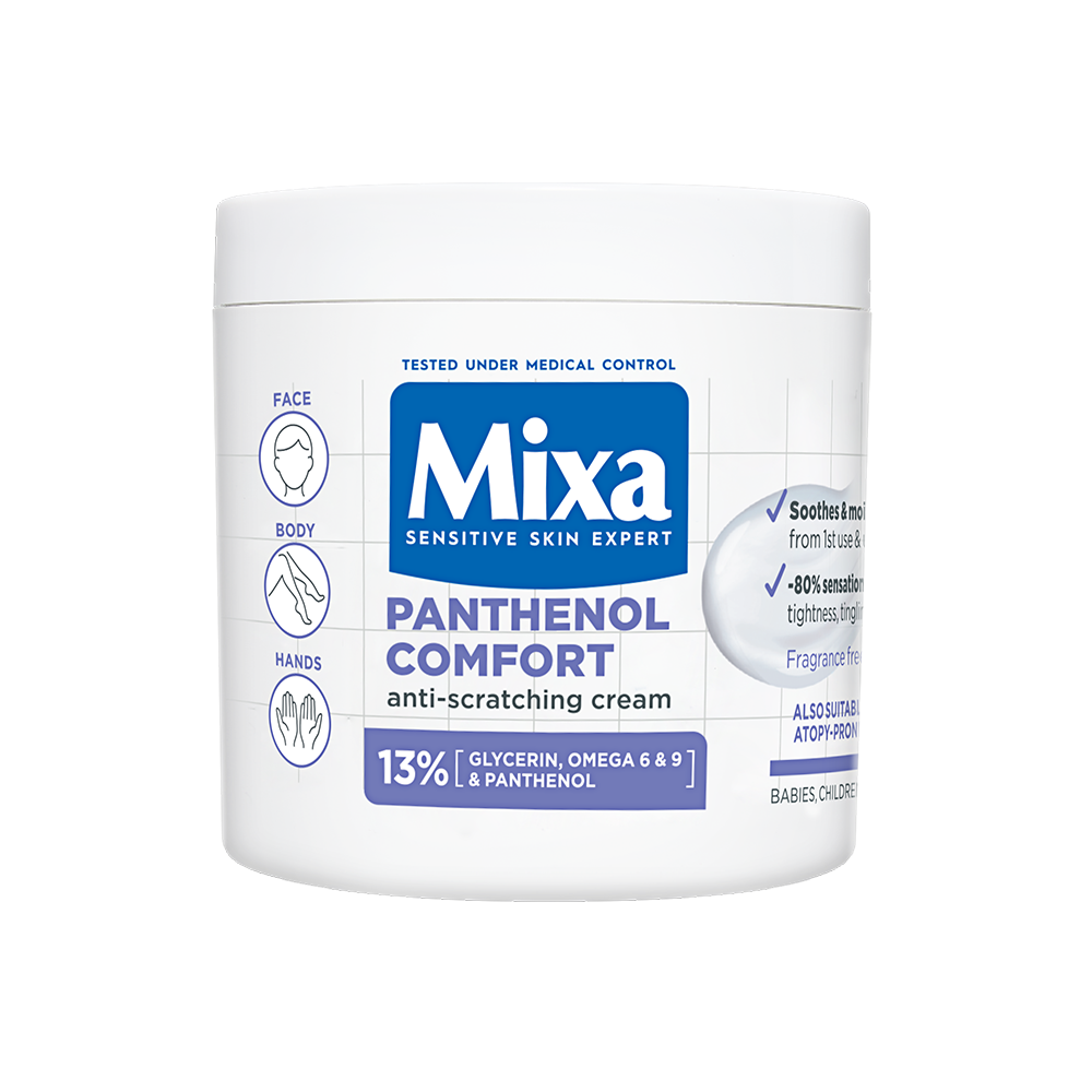 02_MIX_skin-care_MIXA_Panthenol_Comfort_Cream_Jar_Texture_Packshot