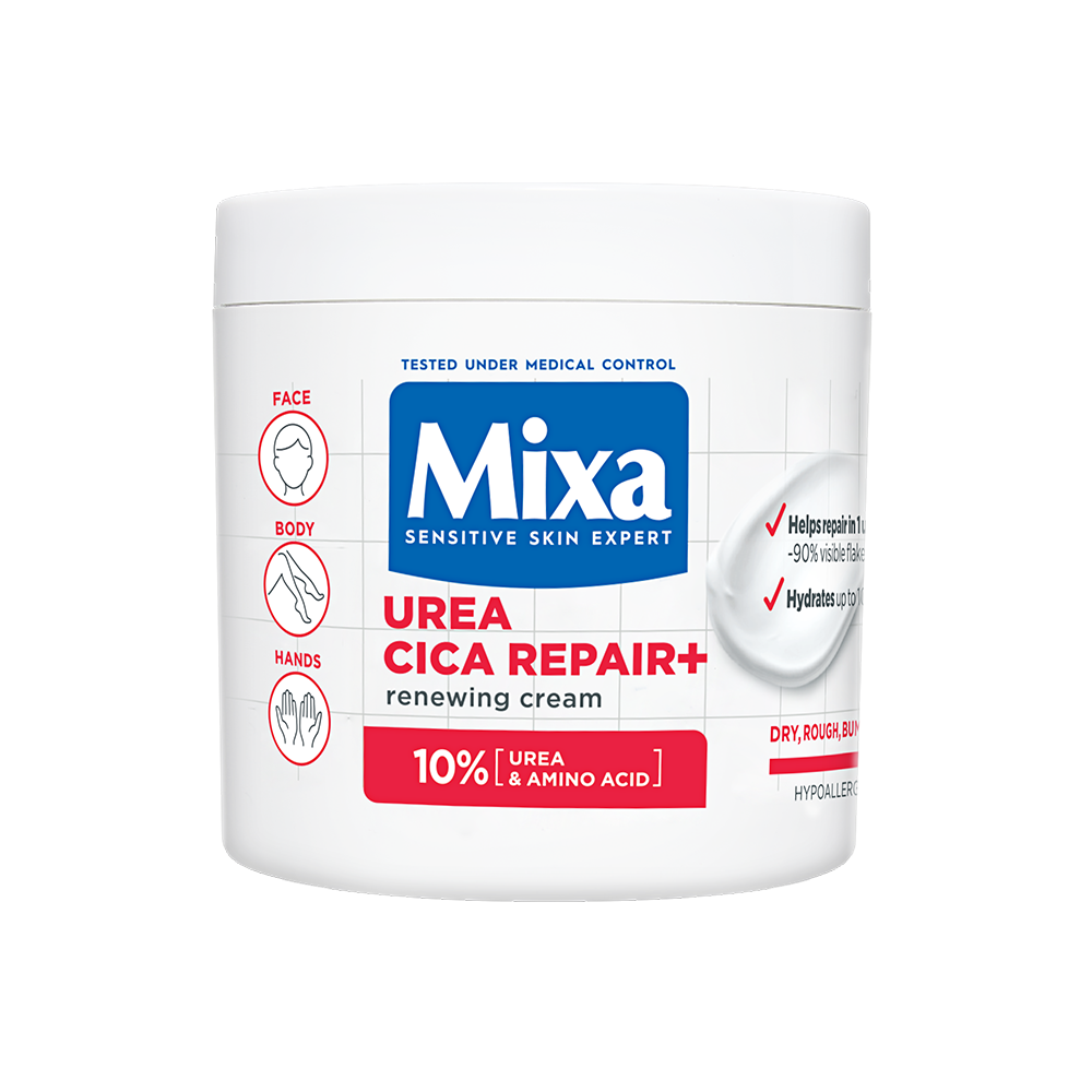 01_MIX_skin-care_MIXA_Urea_Cica_Repair_Renewing_Cream_Packshot_2025_3600551194998_EN_3000x3000